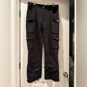 Fashion Nova Black Straight Leg Cargo Pants